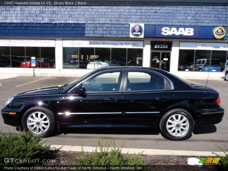 Ebony Black / Black 2005 Hyundai Sonata LX V6