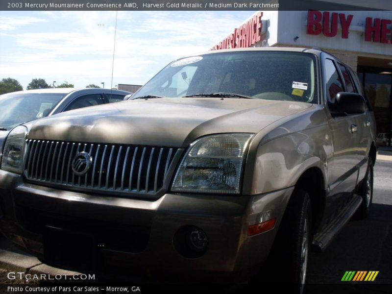 Harvest Gold Metallic / Medium Dark Parchment 2003 Mercury Mountaineer Convenience AWD