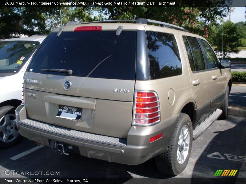 Harvest Gold Metallic / Medium Dark Parchment 2003 Mercury Mountaineer Convenience AWD