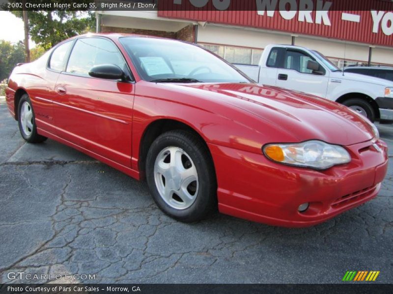 Bright Red / Ebony 2002 Chevrolet Monte Carlo SS