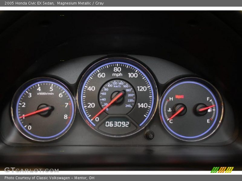  2005 Civic EX Sedan EX Sedan Gauges