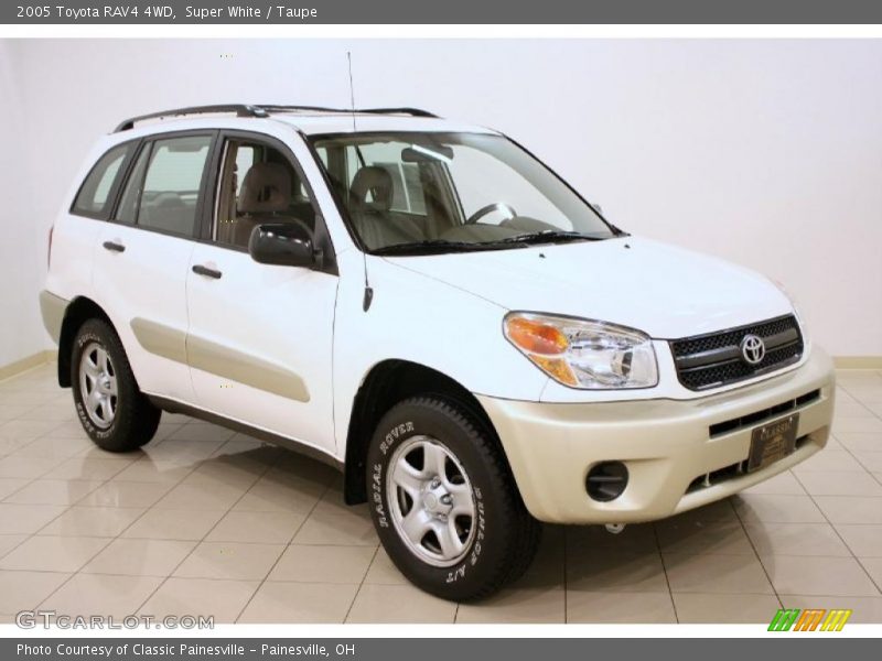 Super White / Taupe 2005 Toyota RAV4 4WD