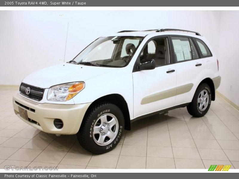 Super White / Taupe 2005 Toyota RAV4 4WD
