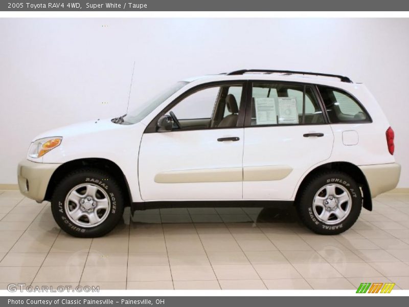 Super White / Taupe 2005 Toyota RAV4 4WD