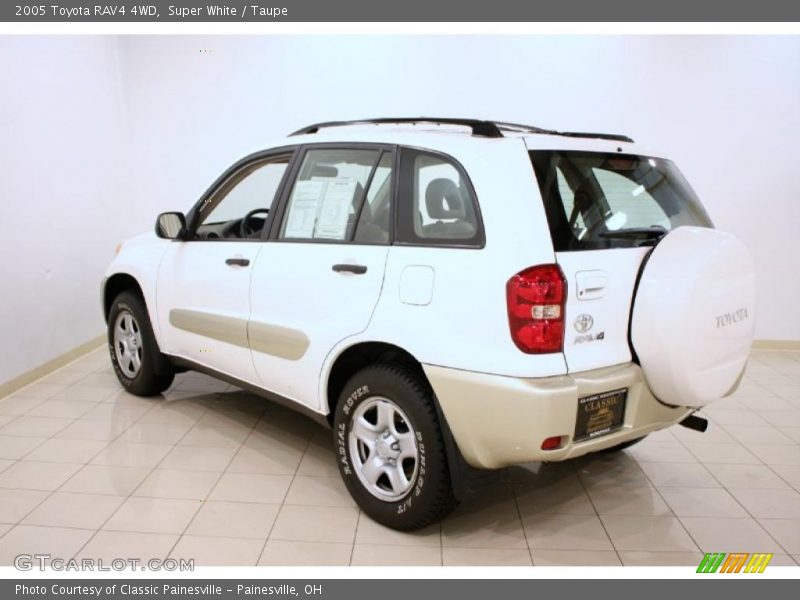 Super White / Taupe 2005 Toyota RAV4 4WD