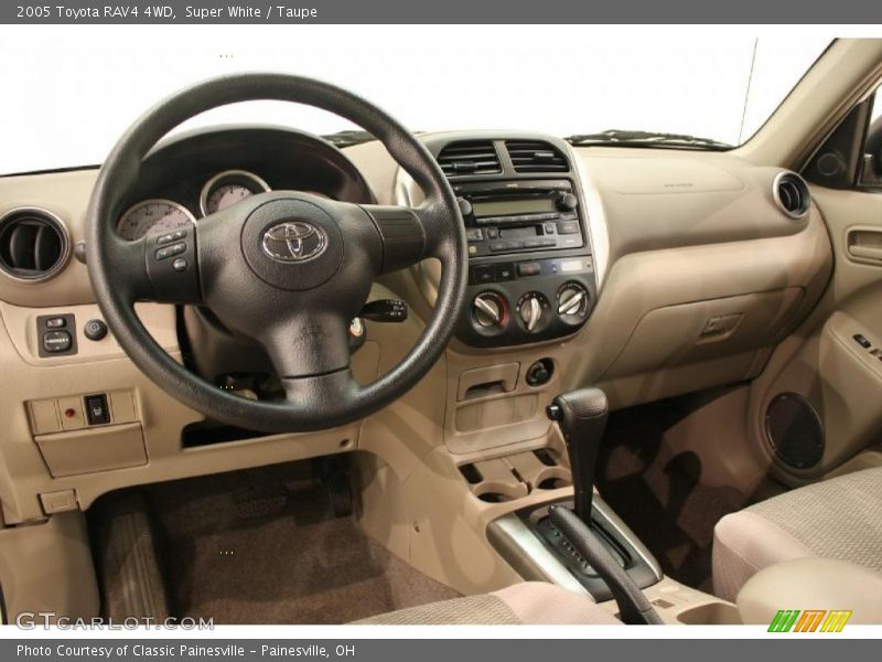 Super White / Taupe 2005 Toyota RAV4 4WD