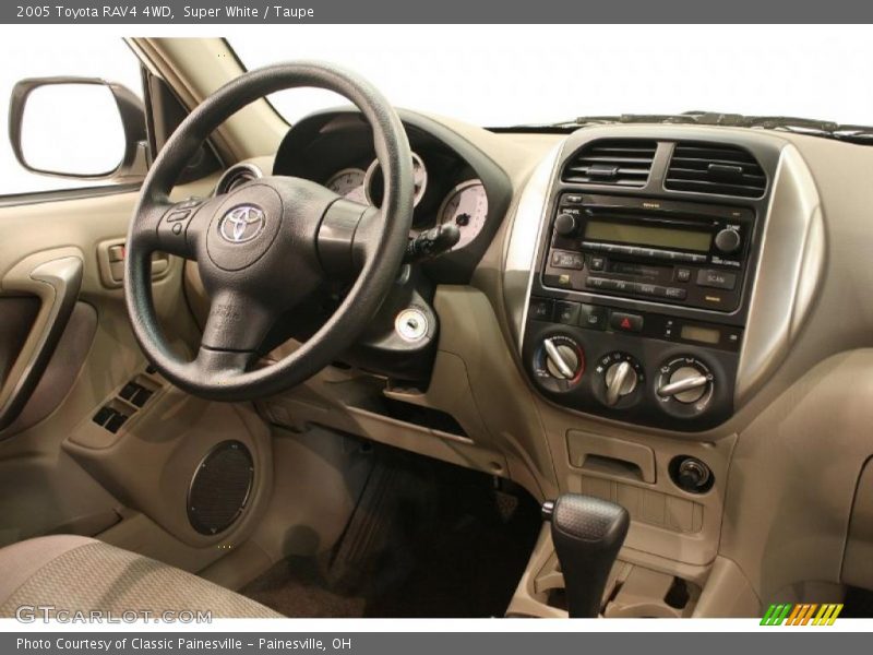 Super White / Taupe 2005 Toyota RAV4 4WD