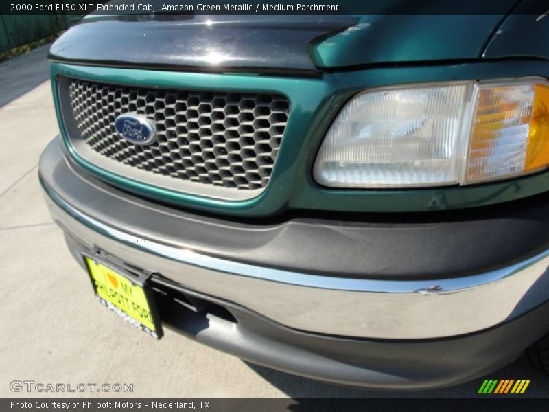 Amazon Green Metallic / Medium Parchment 2000 Ford F150 XLT Extended Cab