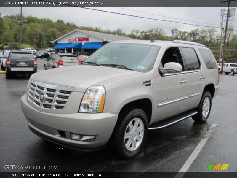 Quicksilver / Ebony/Ebony 2007 Cadillac Escalade AWD
