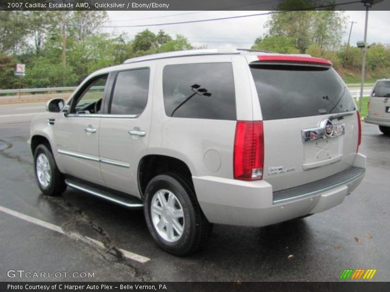 Quicksilver / Ebony/Ebony 2007 Cadillac Escalade AWD