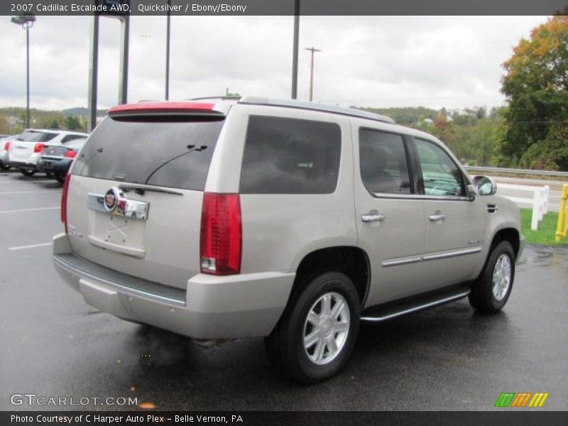 Quicksilver / Ebony/Ebony 2007 Cadillac Escalade AWD