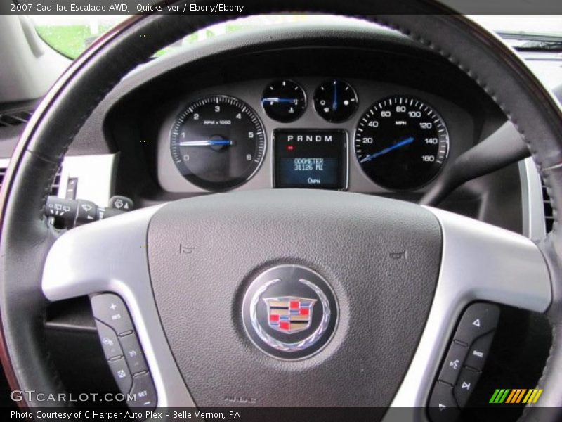 Quicksilver / Ebony/Ebony 2007 Cadillac Escalade AWD
