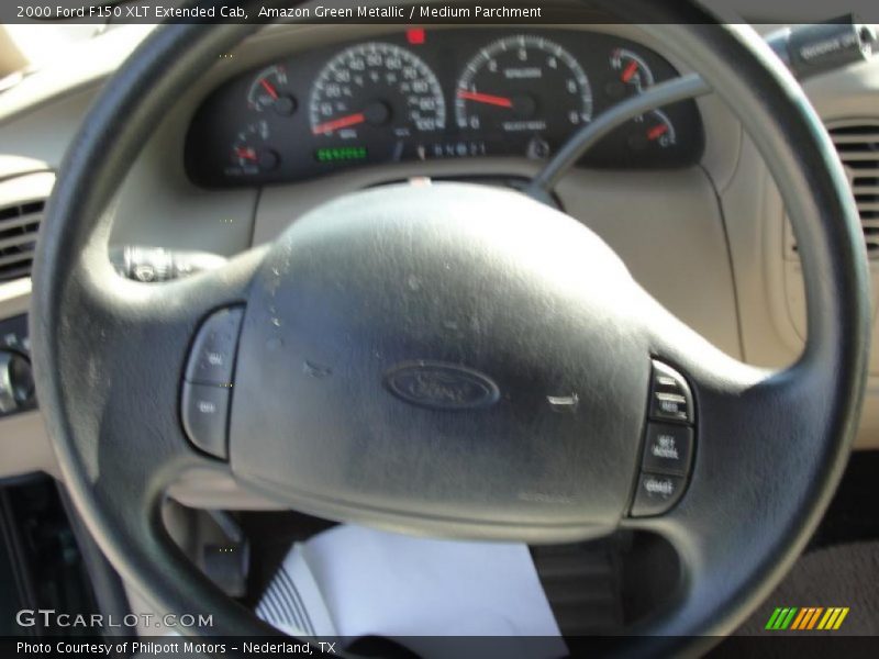 Amazon Green Metallic / Medium Parchment 2000 Ford F150 XLT Extended Cab