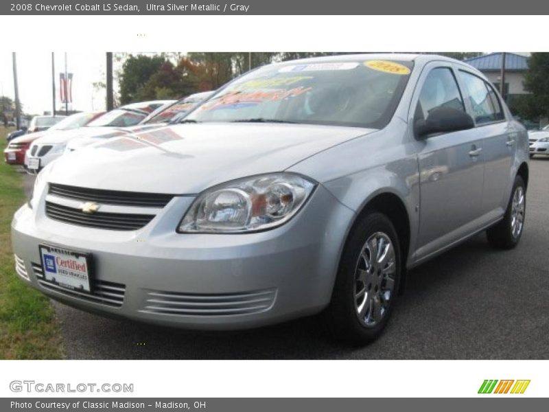 Ultra Silver Metallic / Gray 2008 Chevrolet Cobalt LS Sedan