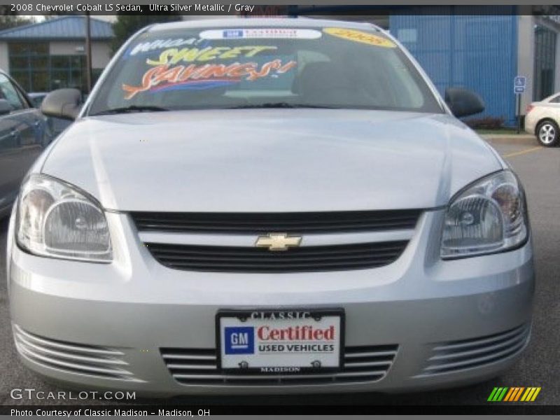 Ultra Silver Metallic / Gray 2008 Chevrolet Cobalt LS Sedan