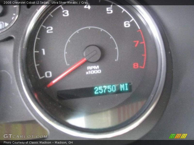 Ultra Silver Metallic / Gray 2008 Chevrolet Cobalt LS Sedan