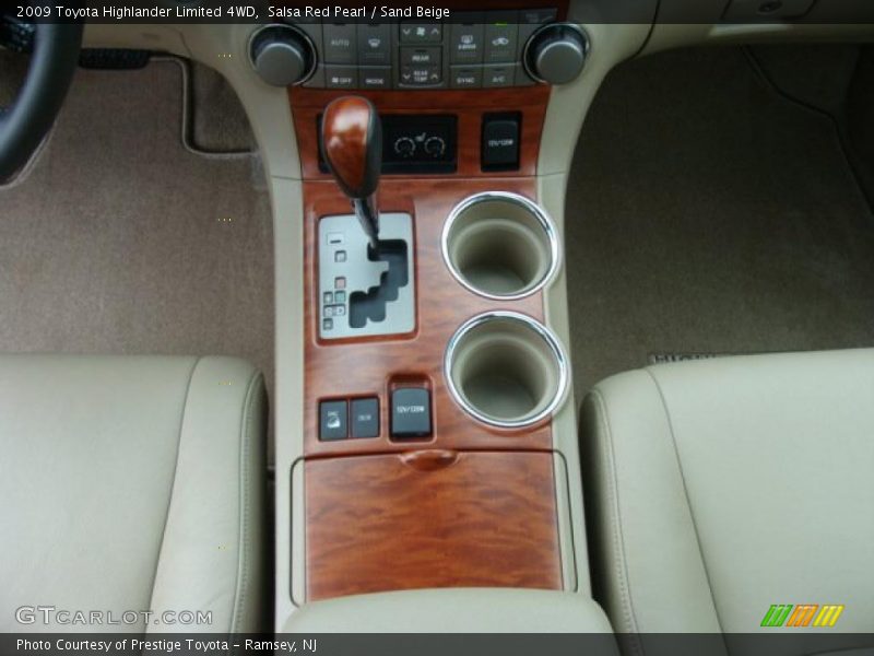 Salsa Red Pearl / Sand Beige 2009 Toyota Highlander Limited 4WD