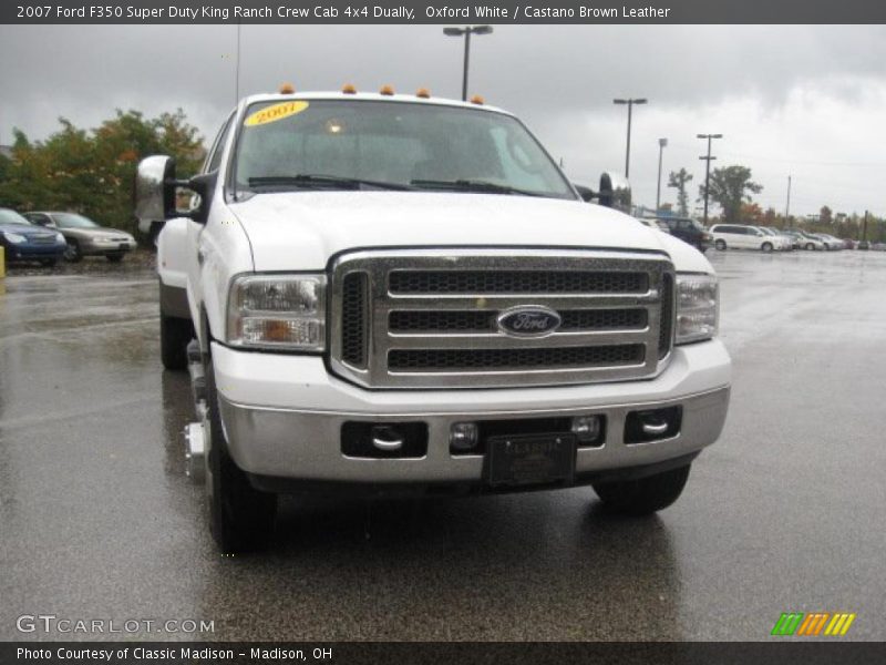 Oxford White / Castano Brown Leather 2007 Ford F350 Super Duty King Ranch Crew Cab 4x4 Dually