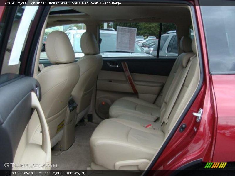 Salsa Red Pearl / Sand Beige 2009 Toyota Highlander Limited 4WD