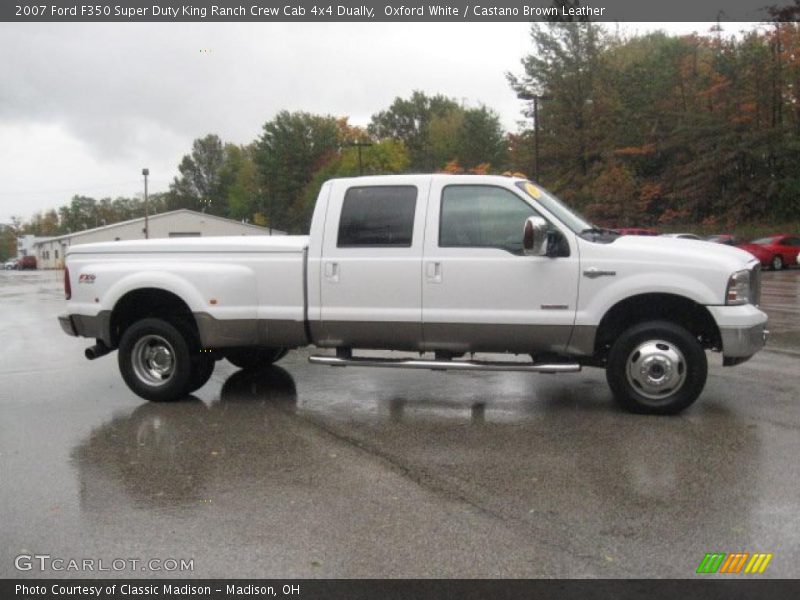 Oxford White / Castano Brown Leather 2007 Ford F350 Super Duty King Ranch Crew Cab 4x4 Dually