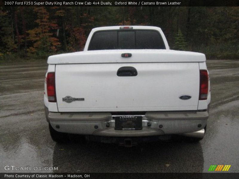 Oxford White / Castano Brown Leather 2007 Ford F350 Super Duty King Ranch Crew Cab 4x4 Dually