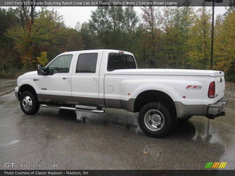 Oxford White / Castano Brown Leather 2007 Ford F350 Super Duty King Ranch Crew Cab 4x4 Dually