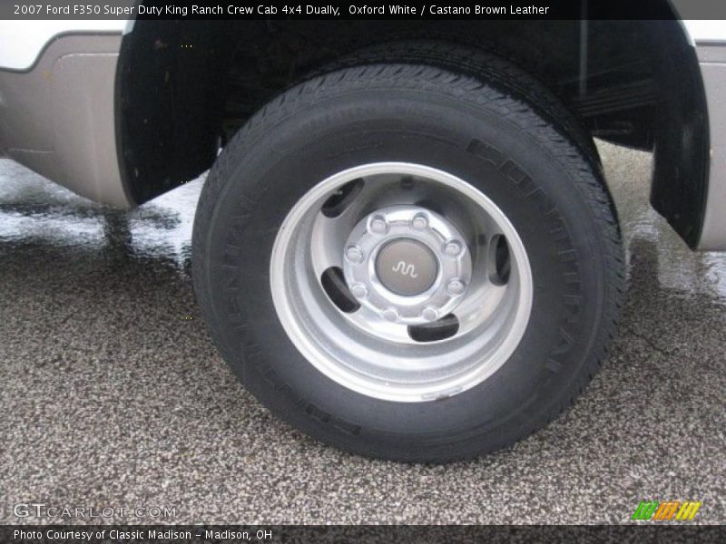 Oxford White / Castano Brown Leather 2007 Ford F350 Super Duty King Ranch Crew Cab 4x4 Dually