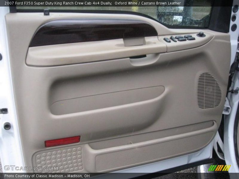 Oxford White / Castano Brown Leather 2007 Ford F350 Super Duty King Ranch Crew Cab 4x4 Dually
