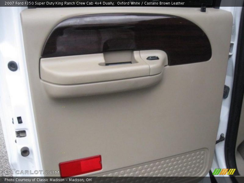 Oxford White / Castano Brown Leather 2007 Ford F350 Super Duty King Ranch Crew Cab 4x4 Dually