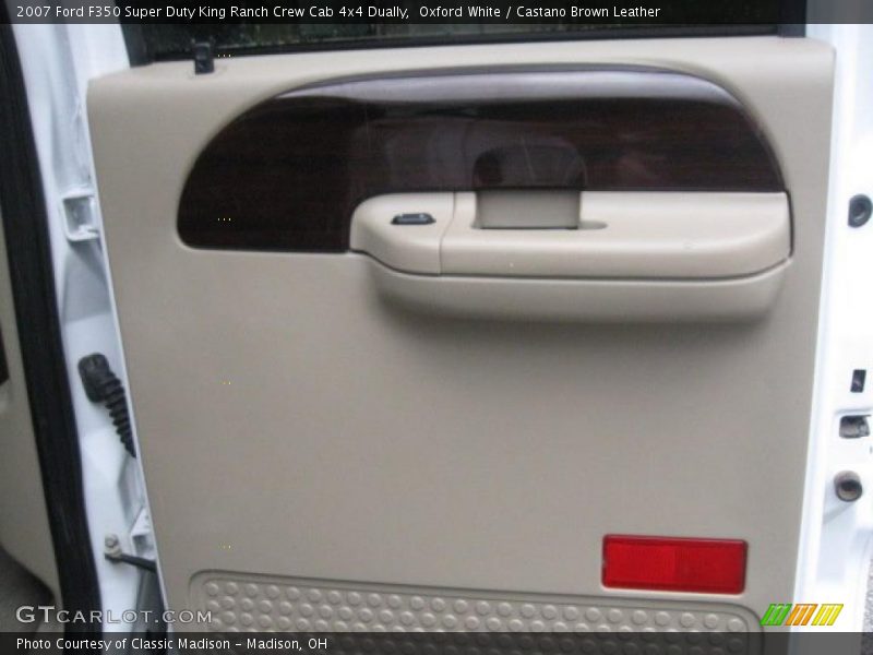 Oxford White / Castano Brown Leather 2007 Ford F350 Super Duty King Ranch Crew Cab 4x4 Dually