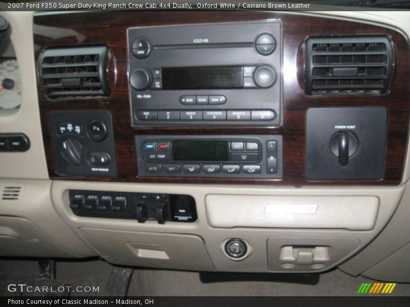 Oxford White / Castano Brown Leather 2007 Ford F350 Super Duty King Ranch Crew Cab 4x4 Dually