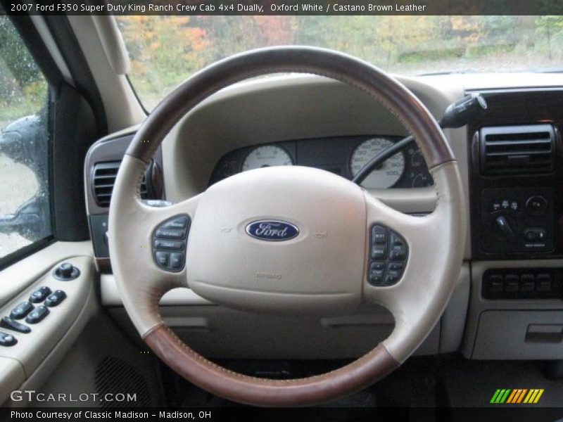 Oxford White / Castano Brown Leather 2007 Ford F350 Super Duty King Ranch Crew Cab 4x4 Dually