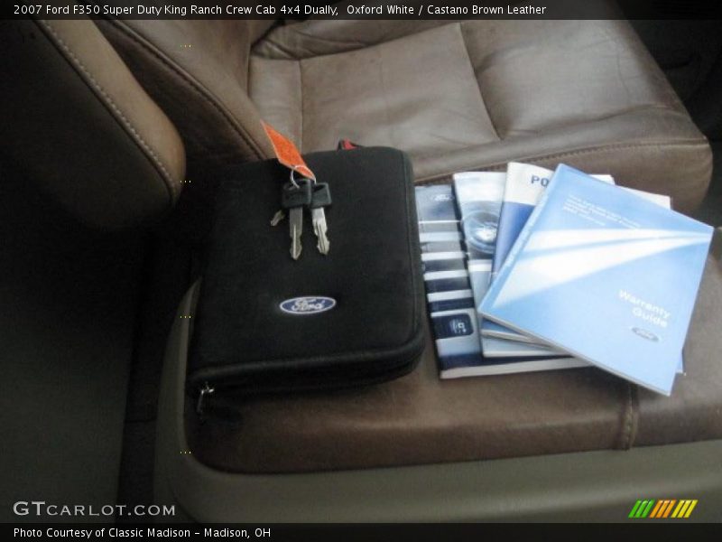 Oxford White / Castano Brown Leather 2007 Ford F350 Super Duty King Ranch Crew Cab 4x4 Dually