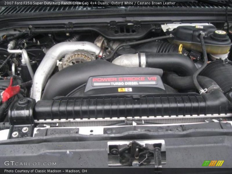 Oxford White / Castano Brown Leather 2007 Ford F350 Super Duty King Ranch Crew Cab 4x4 Dually