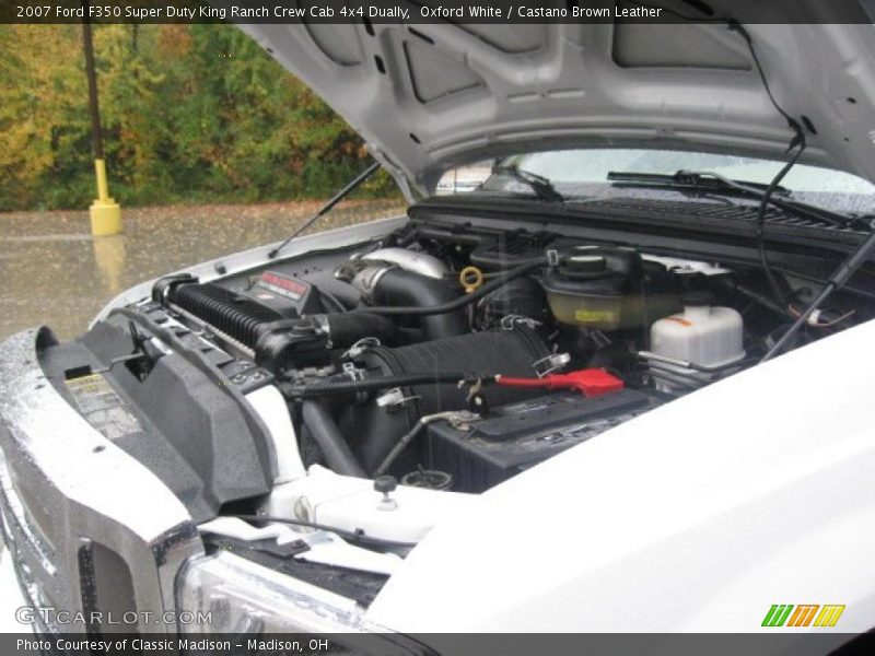 Oxford White / Castano Brown Leather 2007 Ford F350 Super Duty King Ranch Crew Cab 4x4 Dually