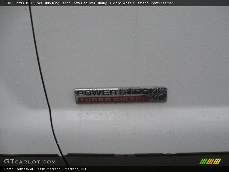 Oxford White / Castano Brown Leather 2007 Ford F350 Super Duty King Ranch Crew Cab 4x4 Dually