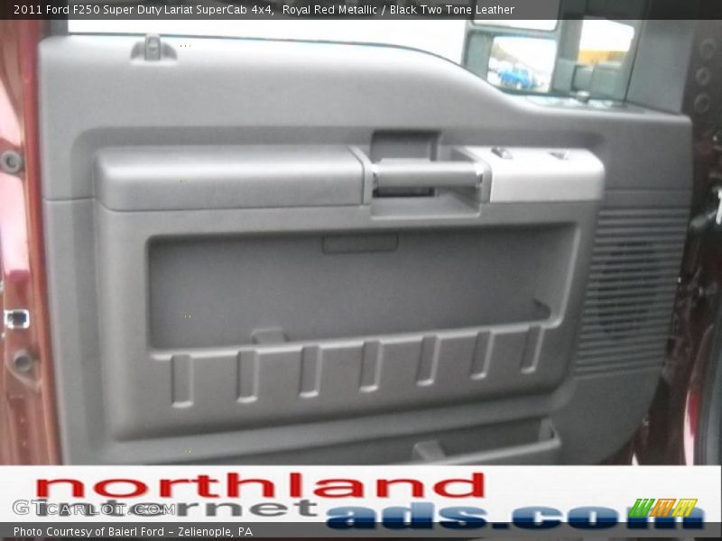 Royal Red Metallic / Black Two Tone Leather 2011 Ford F250 Super Duty Lariat SuperCab 4x4
