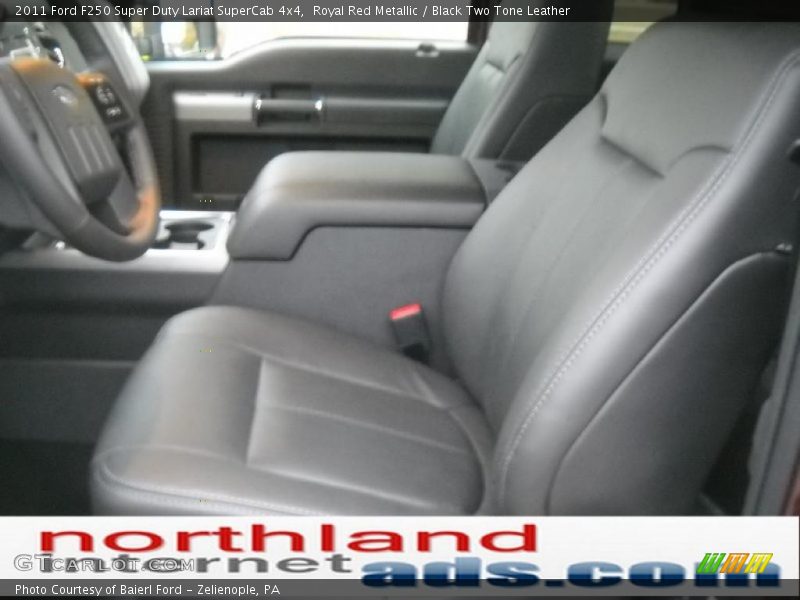 Royal Red Metallic / Black Two Tone Leather 2011 Ford F250 Super Duty Lariat SuperCab 4x4
