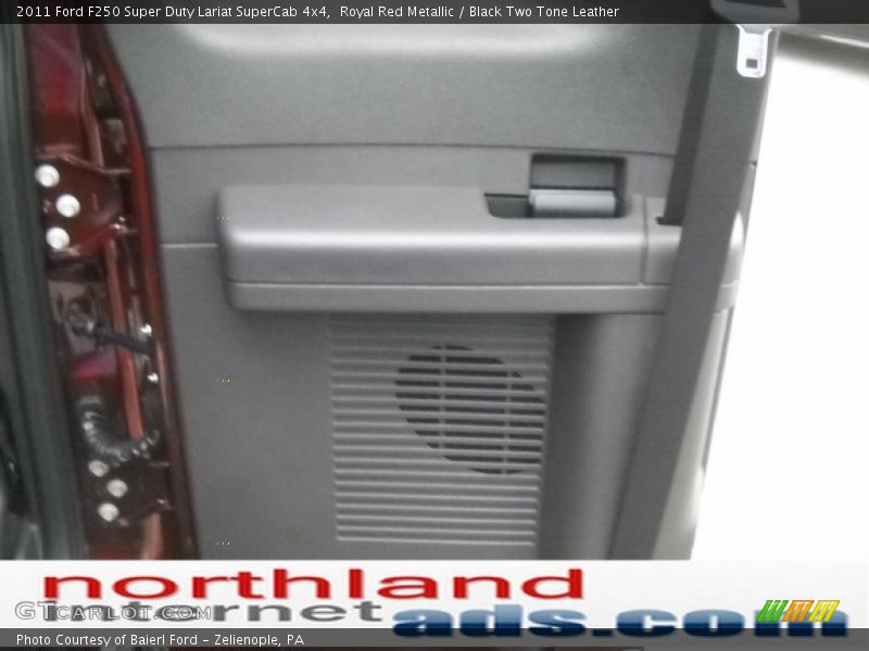 Royal Red Metallic / Black Two Tone Leather 2011 Ford F250 Super Duty Lariat SuperCab 4x4