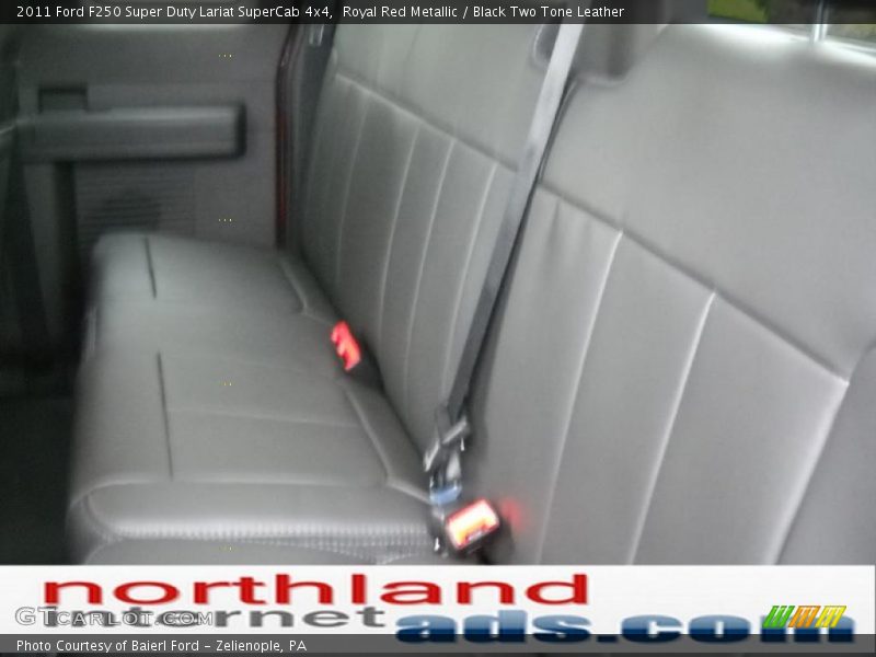 Royal Red Metallic / Black Two Tone Leather 2011 Ford F250 Super Duty Lariat SuperCab 4x4