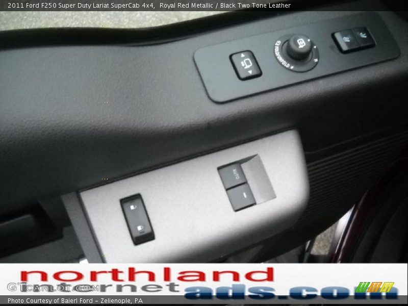 Royal Red Metallic / Black Two Tone Leather 2011 Ford F250 Super Duty Lariat SuperCab 4x4