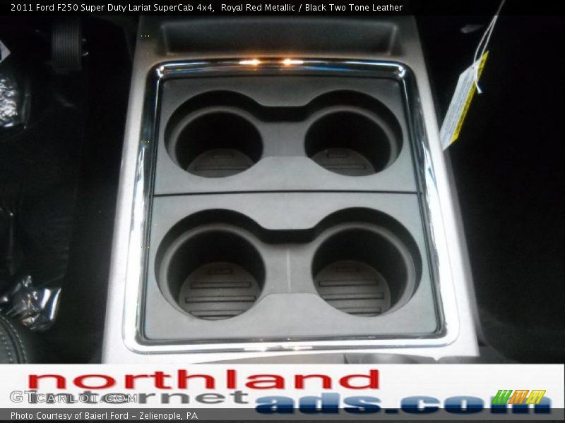 Royal Red Metallic / Black Two Tone Leather 2011 Ford F250 Super Duty Lariat SuperCab 4x4
