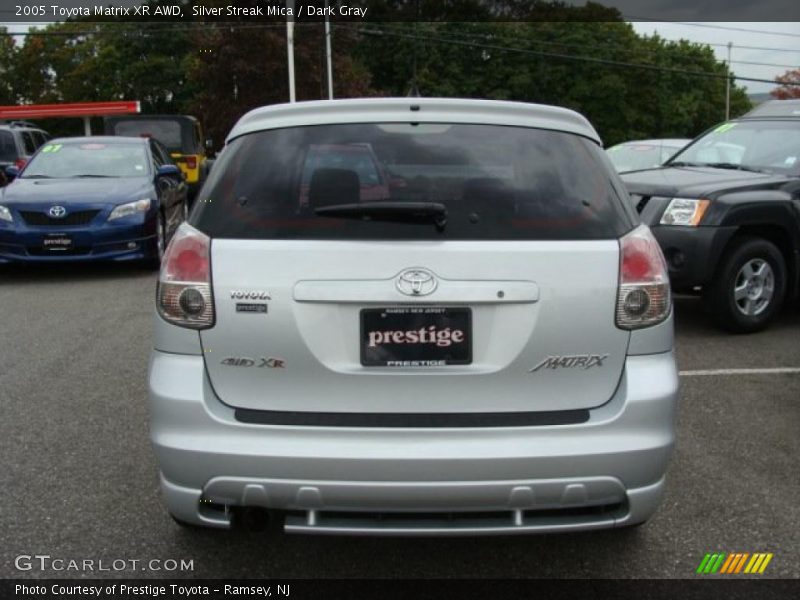 Silver Streak Mica / Dark Gray 2005 Toyota Matrix XR AWD