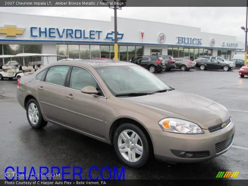 Amber Bronze Metallic / Neutral Beige 2007 Chevrolet Impala LT