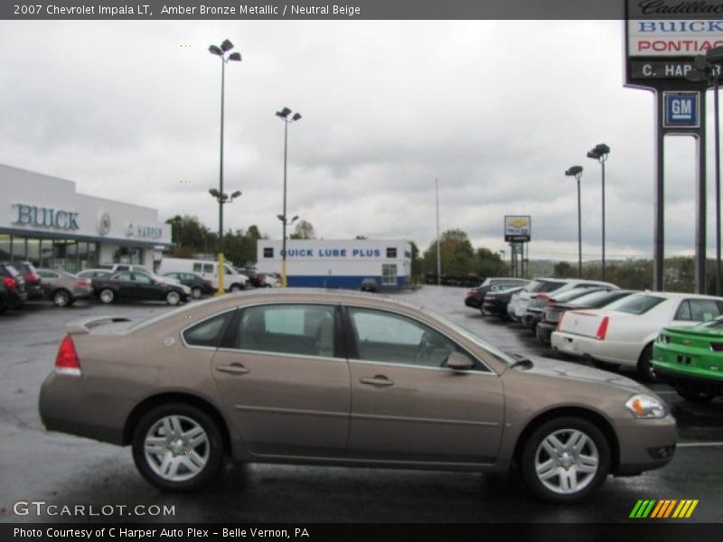 Amber Bronze Metallic / Neutral Beige 2007 Chevrolet Impala LT