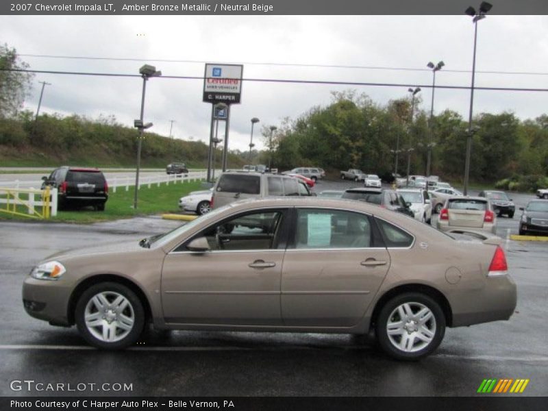 Amber Bronze Metallic / Neutral Beige 2007 Chevrolet Impala LT