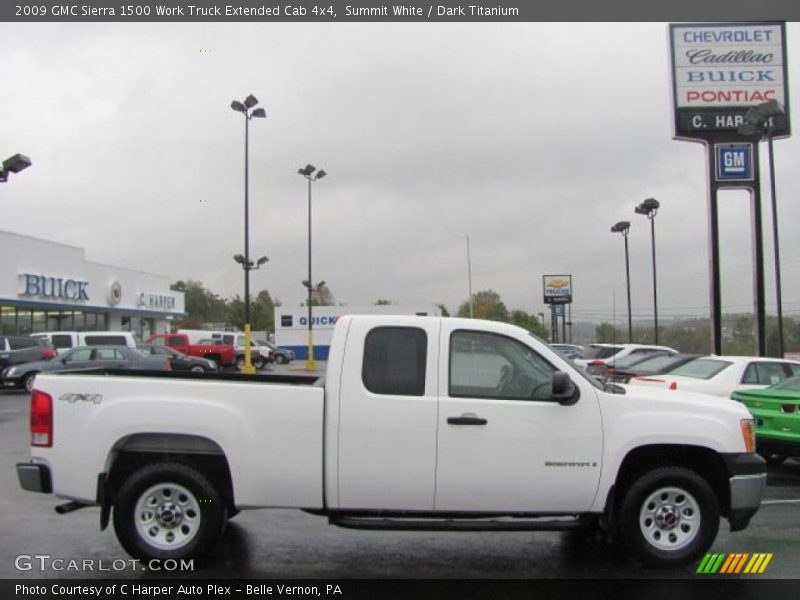 Summit White / Dark Titanium 2009 GMC Sierra 1500 Work Truck Extended Cab 4x4