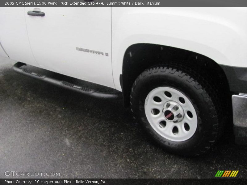 Summit White / Dark Titanium 2009 GMC Sierra 1500 Work Truck Extended Cab 4x4