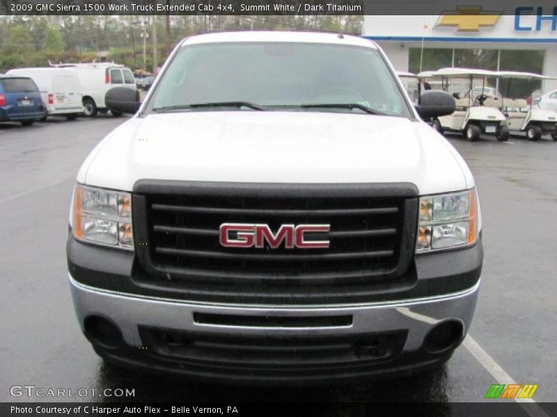 Summit White / Dark Titanium 2009 GMC Sierra 1500 Work Truck Extended Cab 4x4