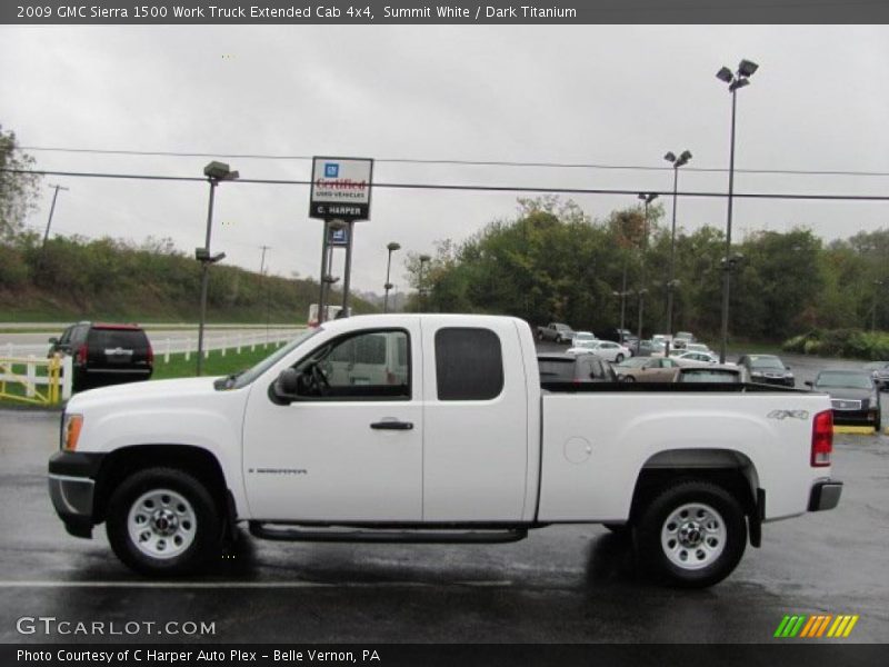 Summit White / Dark Titanium 2009 GMC Sierra 1500 Work Truck Extended Cab 4x4